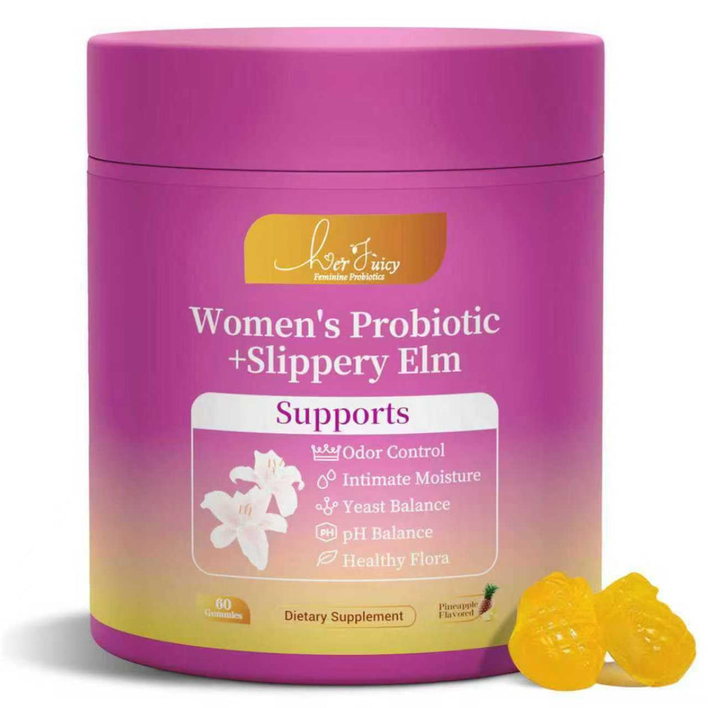 Brurtzexs Juicy Feminine Probiotics Gummies Pineapple flavor bottle front