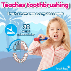 30-second brushing reminders on KidzSonic toothbrush