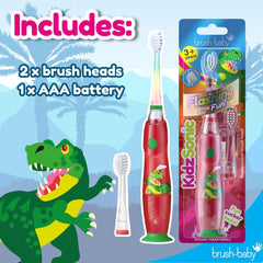 KidzSonic Dinosaur toothbrush with disco LED lights