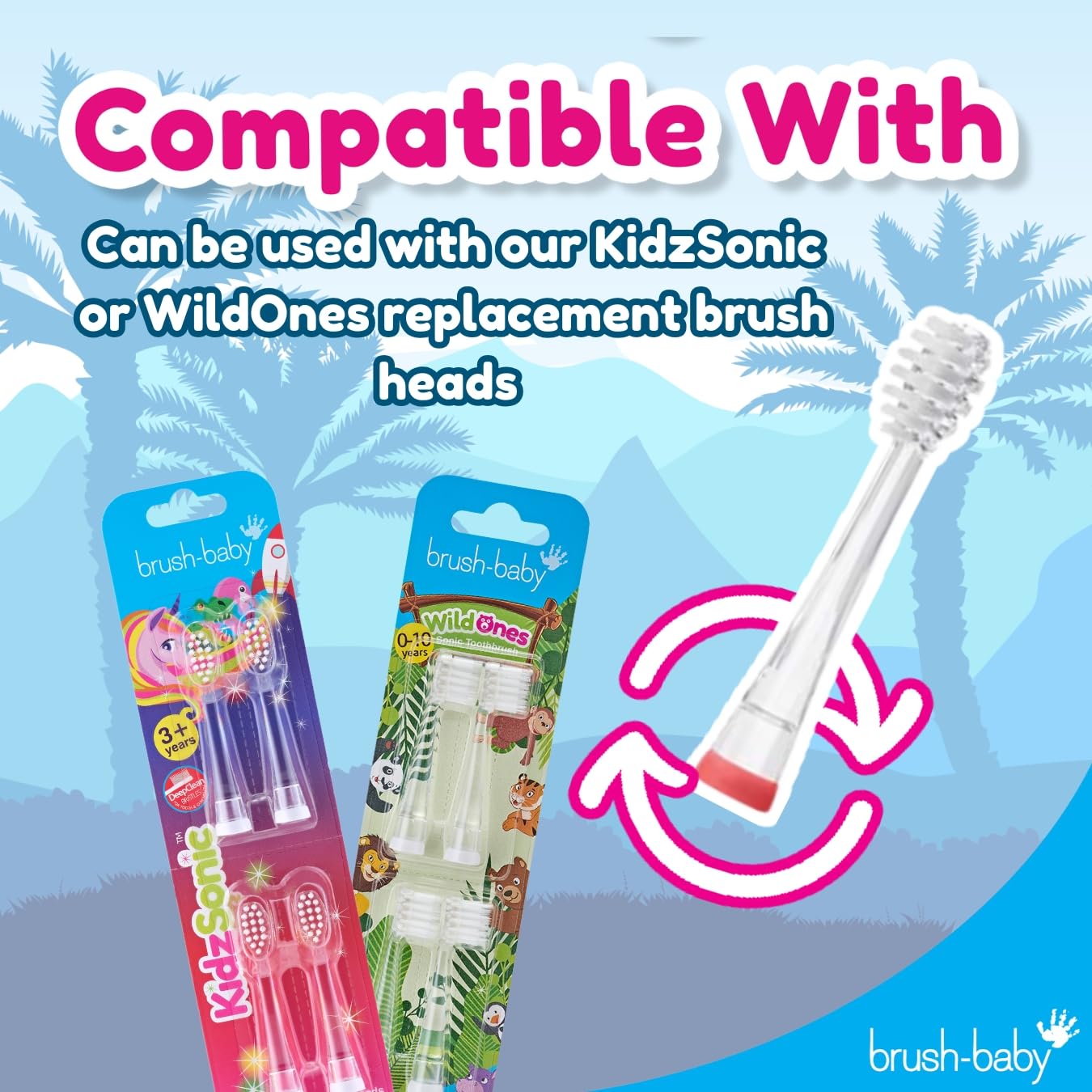 Storage case for KidzSonic Dinosaur toothbrush