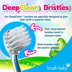 Two replacement DeepClean brush heads for ages 3+