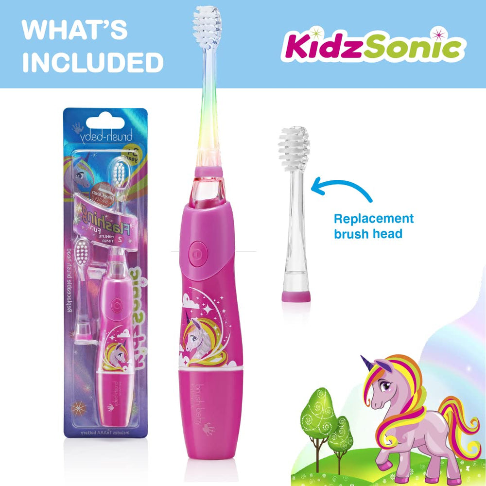 Unicorn suction base feature on Brush-Baby KidzSonic Unicorn
