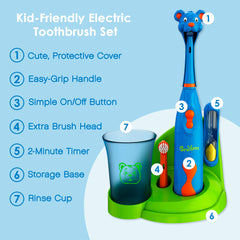 Brusheez 2-minute timer included with the toothbrush set