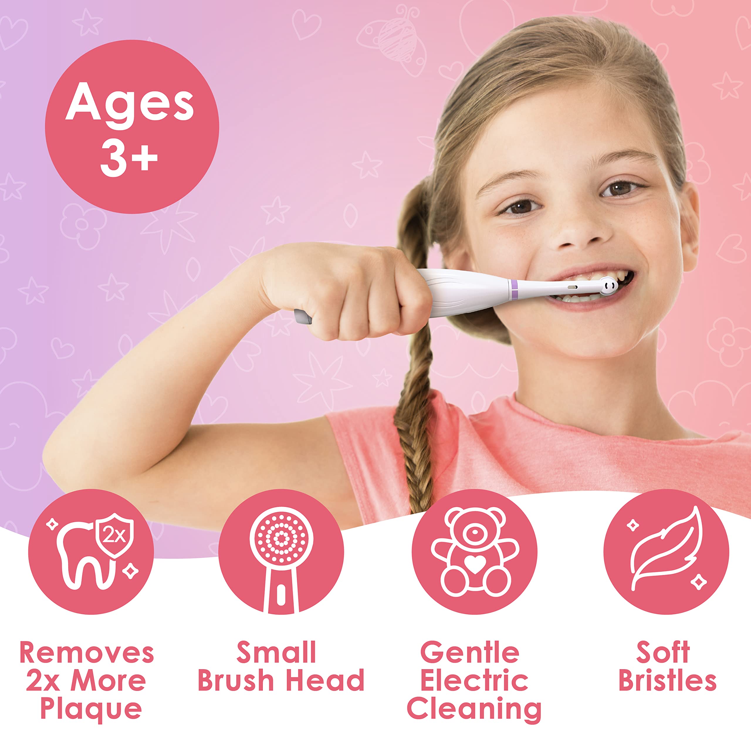 Unicorn-themed Brusheez toothbrush packaging with storage base