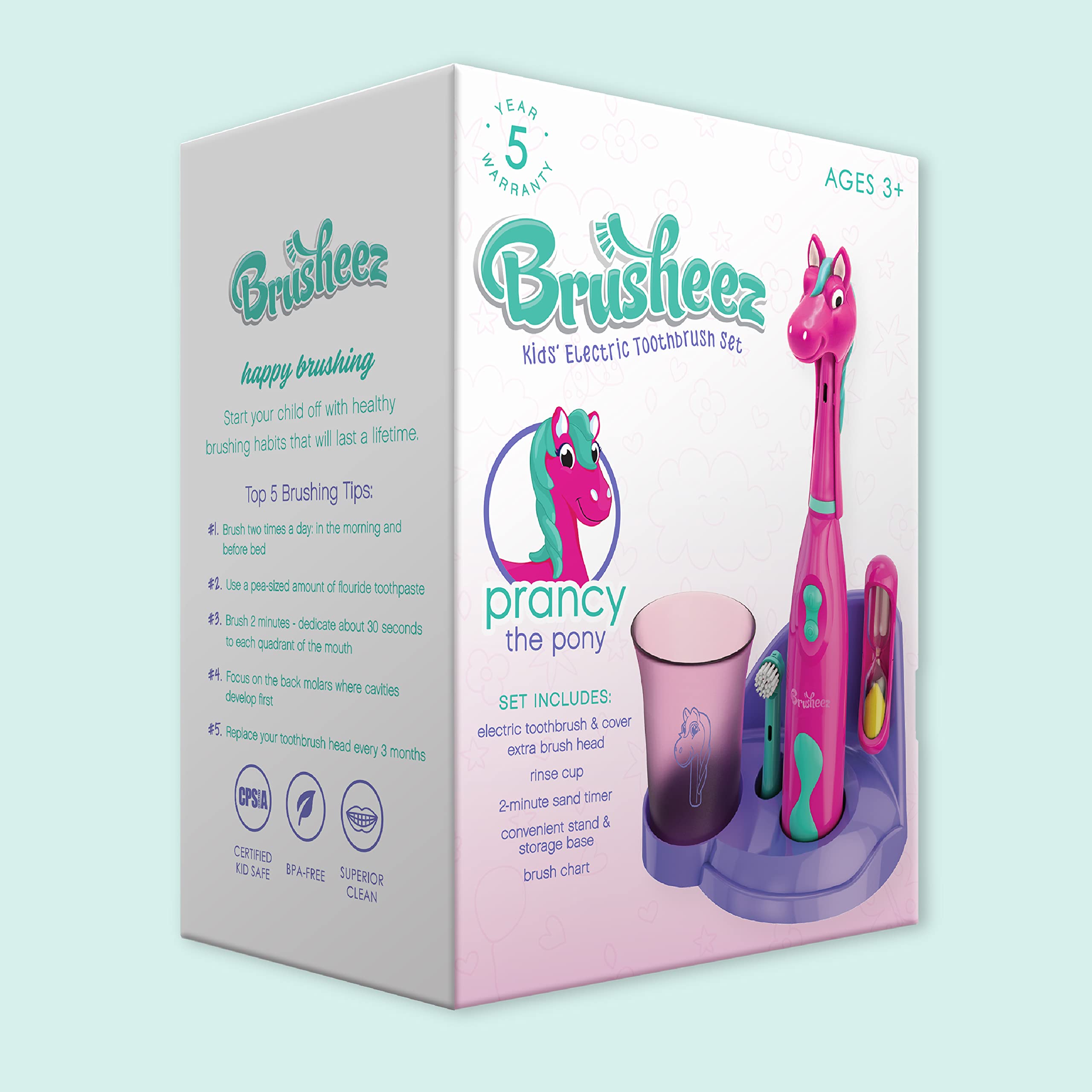 Prancy the Pony themed Brusheez toothbrush design