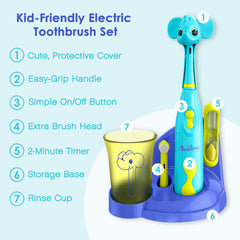 Replacement brush heads for Brusheez kids toothbrush