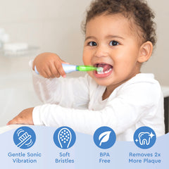 Close-up of the ultra-soft toddler-friendly bristles