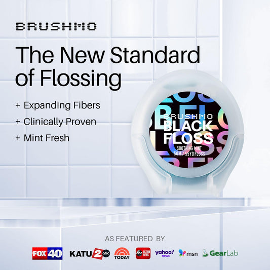Expanding dental floss designed by a US dentist
