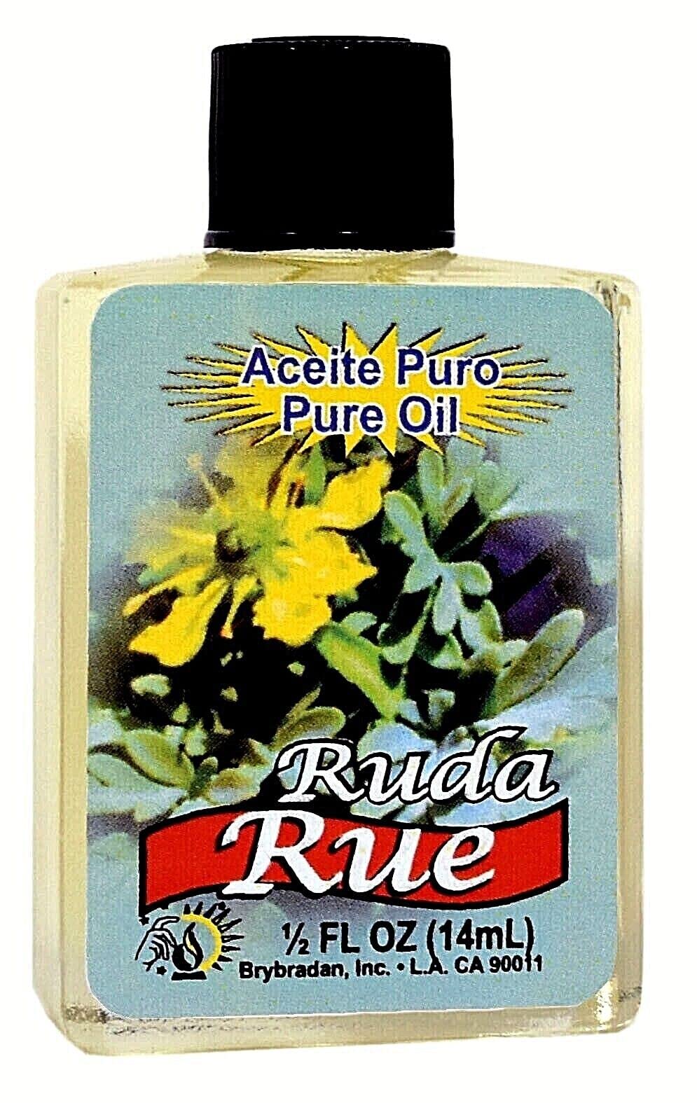 Bottle of BRYBRADAN RUE Pure Oil RUDA Aceite Puro 1/2 oz (14.7 ml)