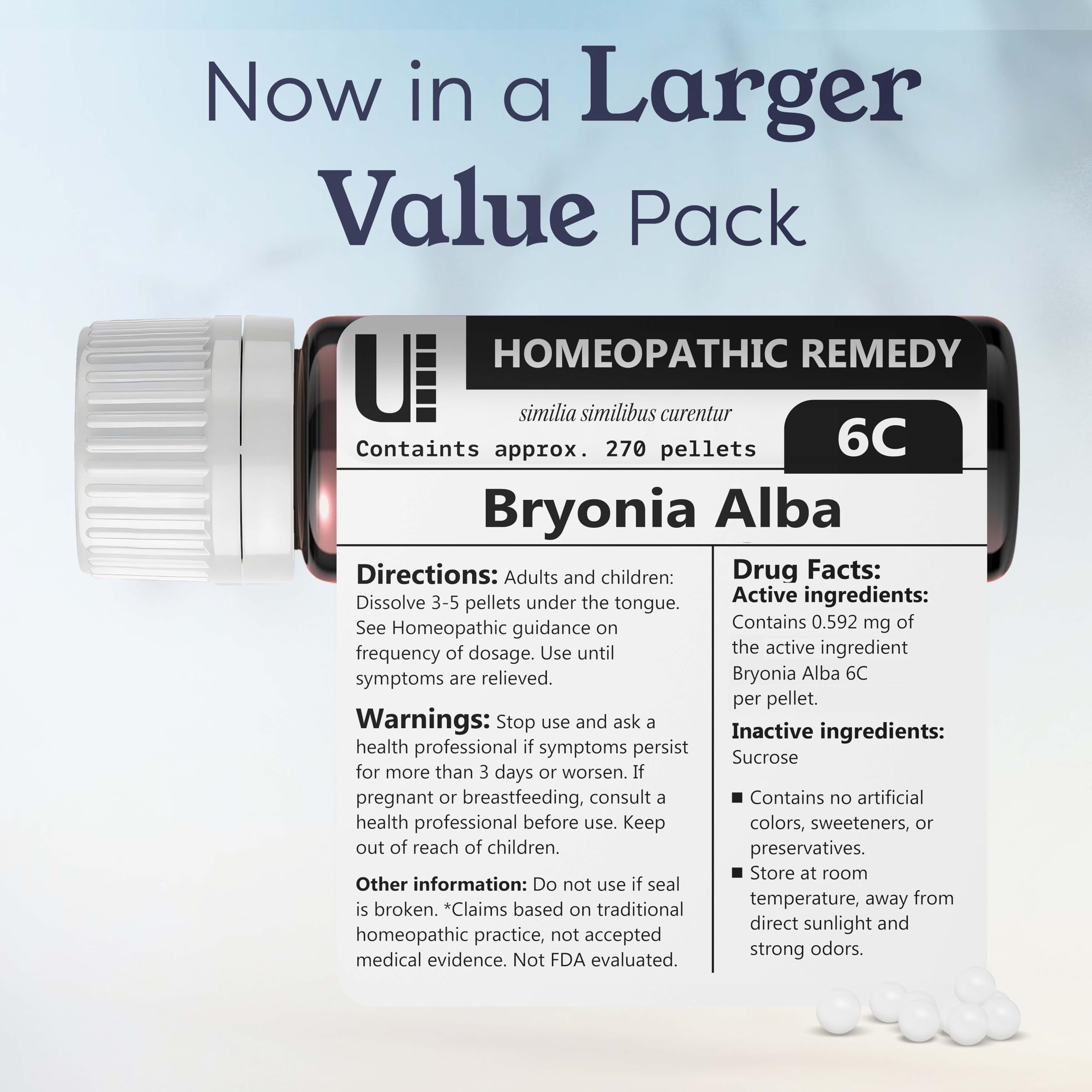 Safe and natural Bryonia Alba 6C homeopathic remedy