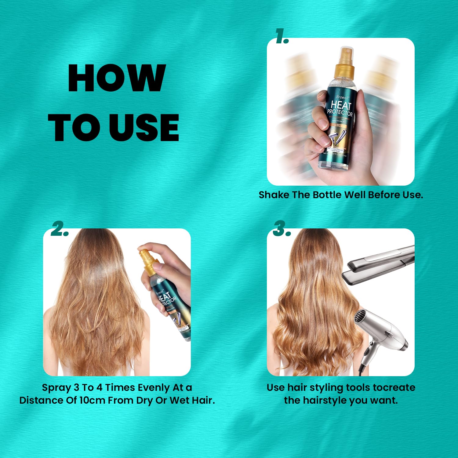 Brzeaf compatible with professional styling tools for salon results.
