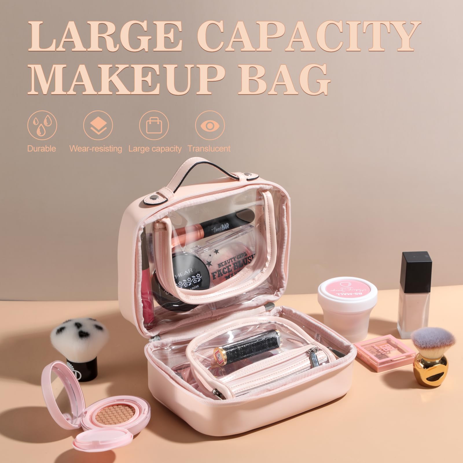 BS-MALL Travel Toiletry Bag durable-luxury design built for frequent travelers.