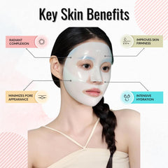 BSF SKIN Deep Collagen Hydrogel Mask turning transparent during absorption for hydration