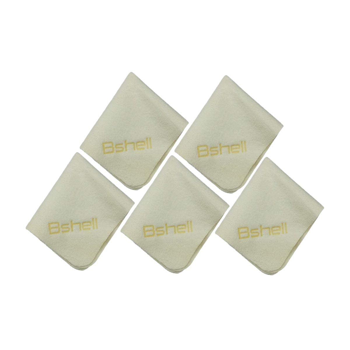BSHELL Chamois Cloth 7x6 inch Pack of 5 - front view