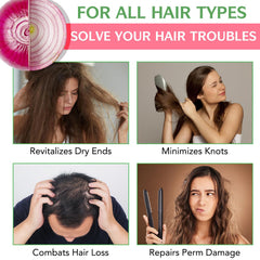 BSMKCL shampoo lather on hair promoting smoothness and vitality.