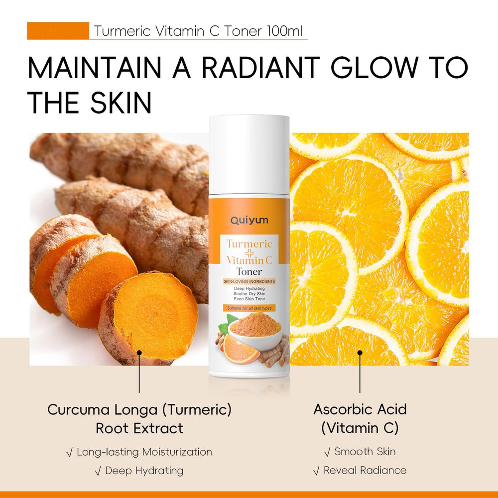 BSMKCL Turmeric Toner applying on skin during morning routine