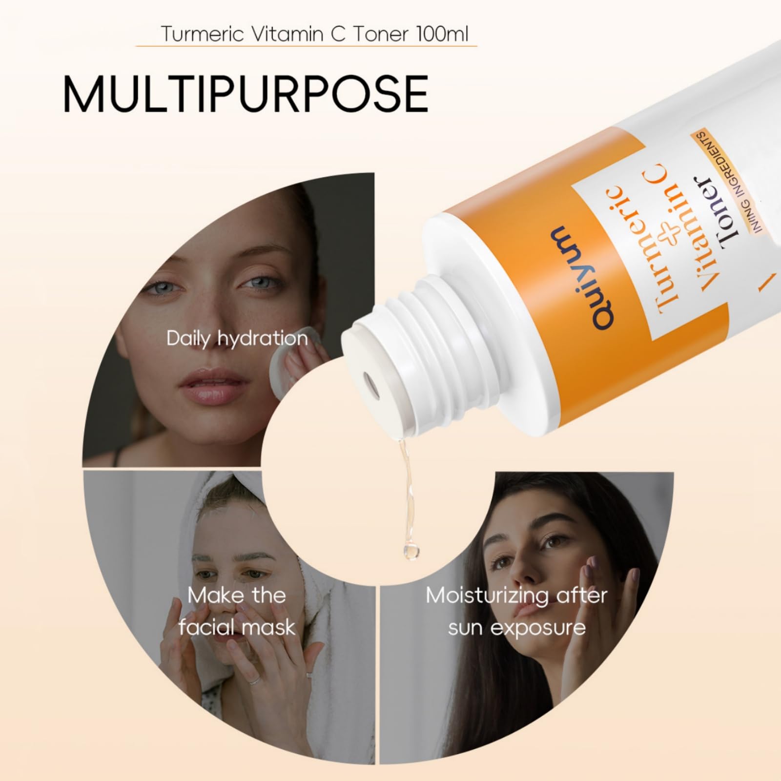 BSMKCL Turmeric Toner liquid pour for refreshing application