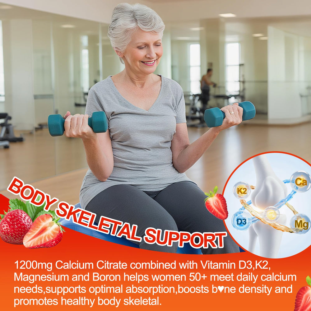 Vitamins and minerals including D3, K2, magnesium and zinc alongside gummies