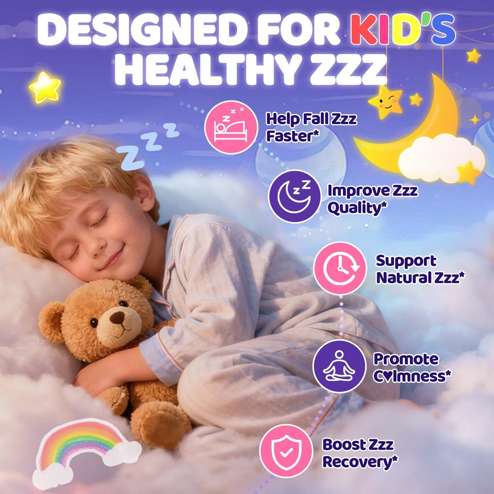 Nutrition facts panel for BSSTABBON Kids Gummies