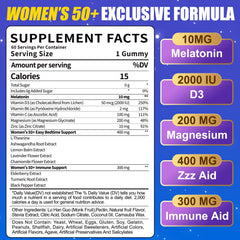 Close-up of gummies for women 50+