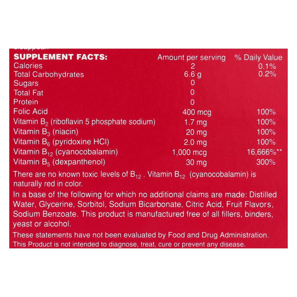 Two-bottle packaging of Sublingual B-Total Twin Pack with berry-flavored liquid
