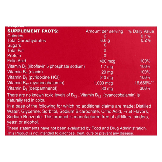 Two-bottle packaging of Sublingual B-Total Twin Pack with berry-flavored liquid
