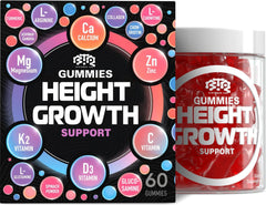 BTQ BIOTEQUE LAB BIOTEQUELAB Height Growth gummies bottle showcases product and form factor.