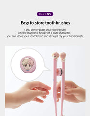 BTS Suga figure toothbrush featuring decorative cap and figure detail