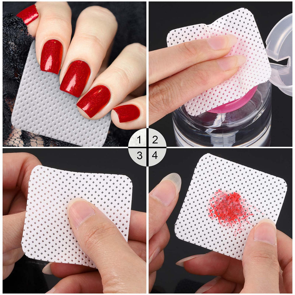 BTYMS gel nail polish remover wipes for quick surface cleanup