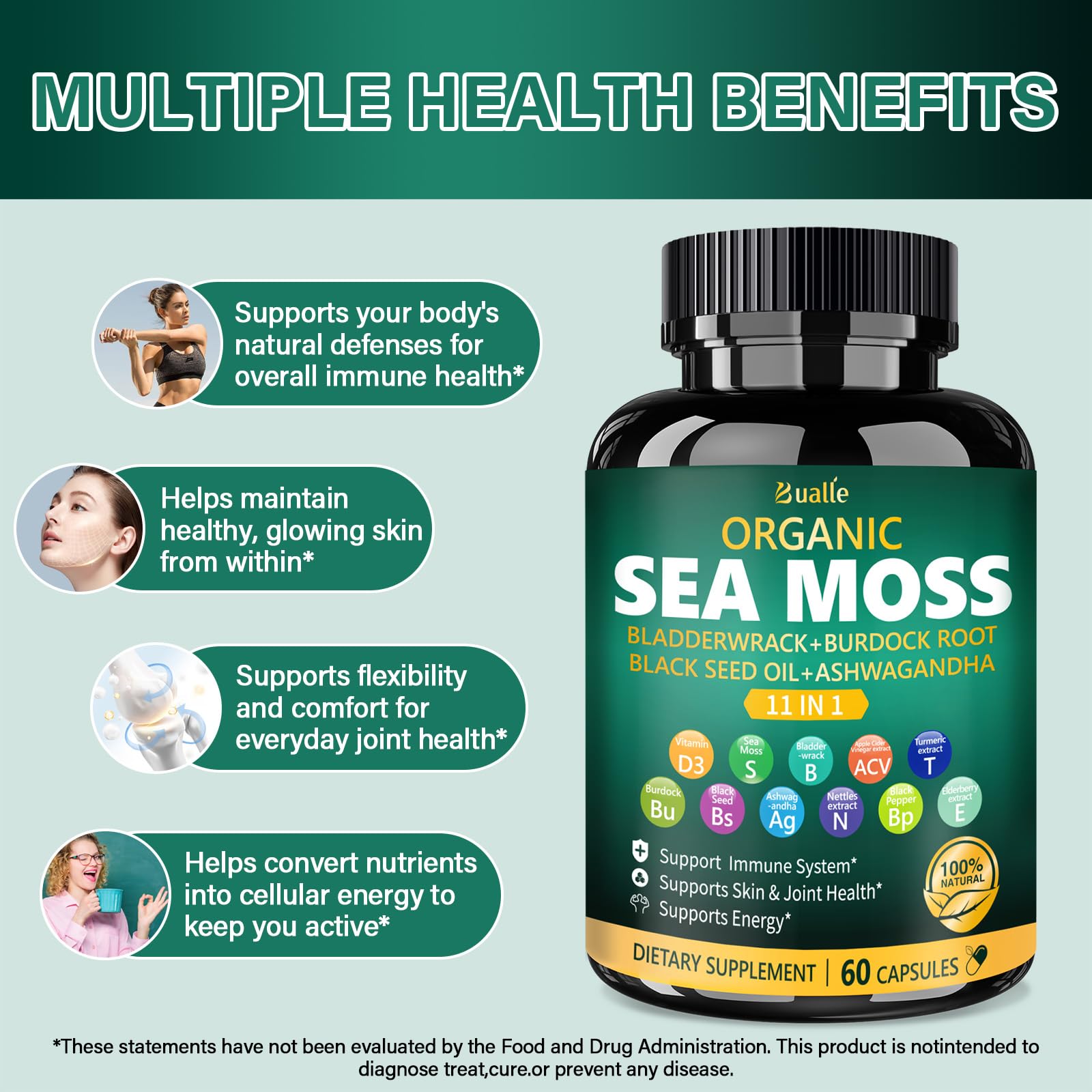 12-in-1 herbal formula with vitamins and minerals