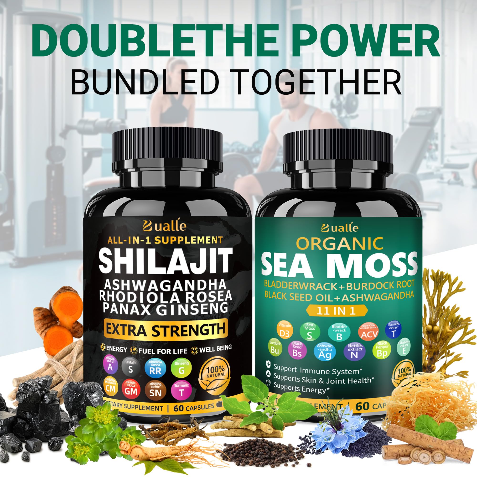Bualle Ashwagandha capsules ideal for balanced focus