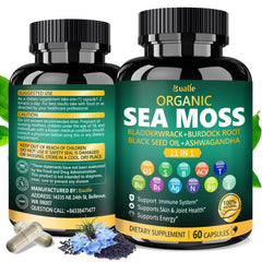 Herbal ingredients including Bladderwrack, Burdock Root and Ginger