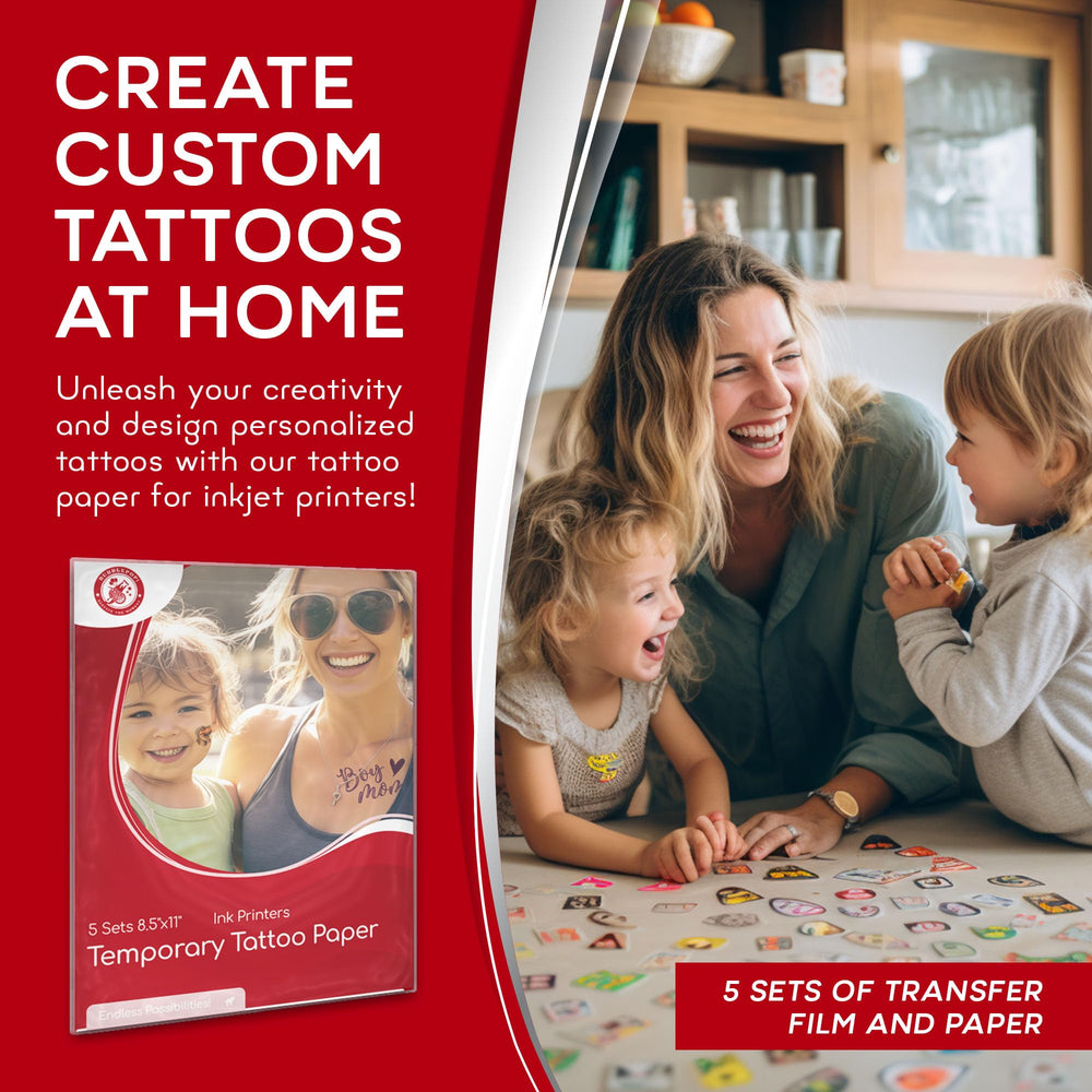 BubblePop! inkjet printing demo on tattoo paper for at-home customization