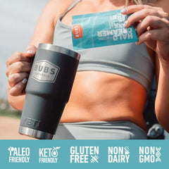 Nutrition and ingredient label on MCT oil powder