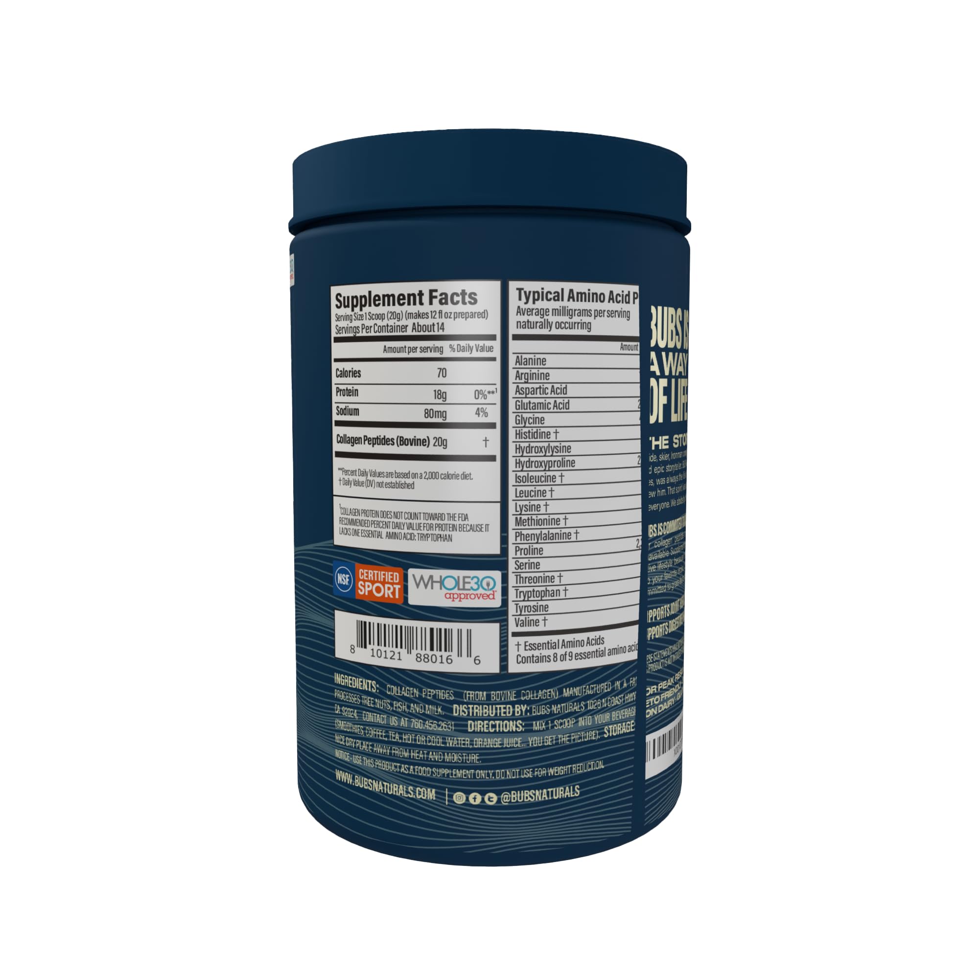 Collagen powder mixing into coffee or beverage