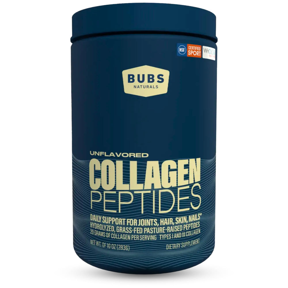 BUBS Naturals Unflavored Collagen Peptides 10oz bottle