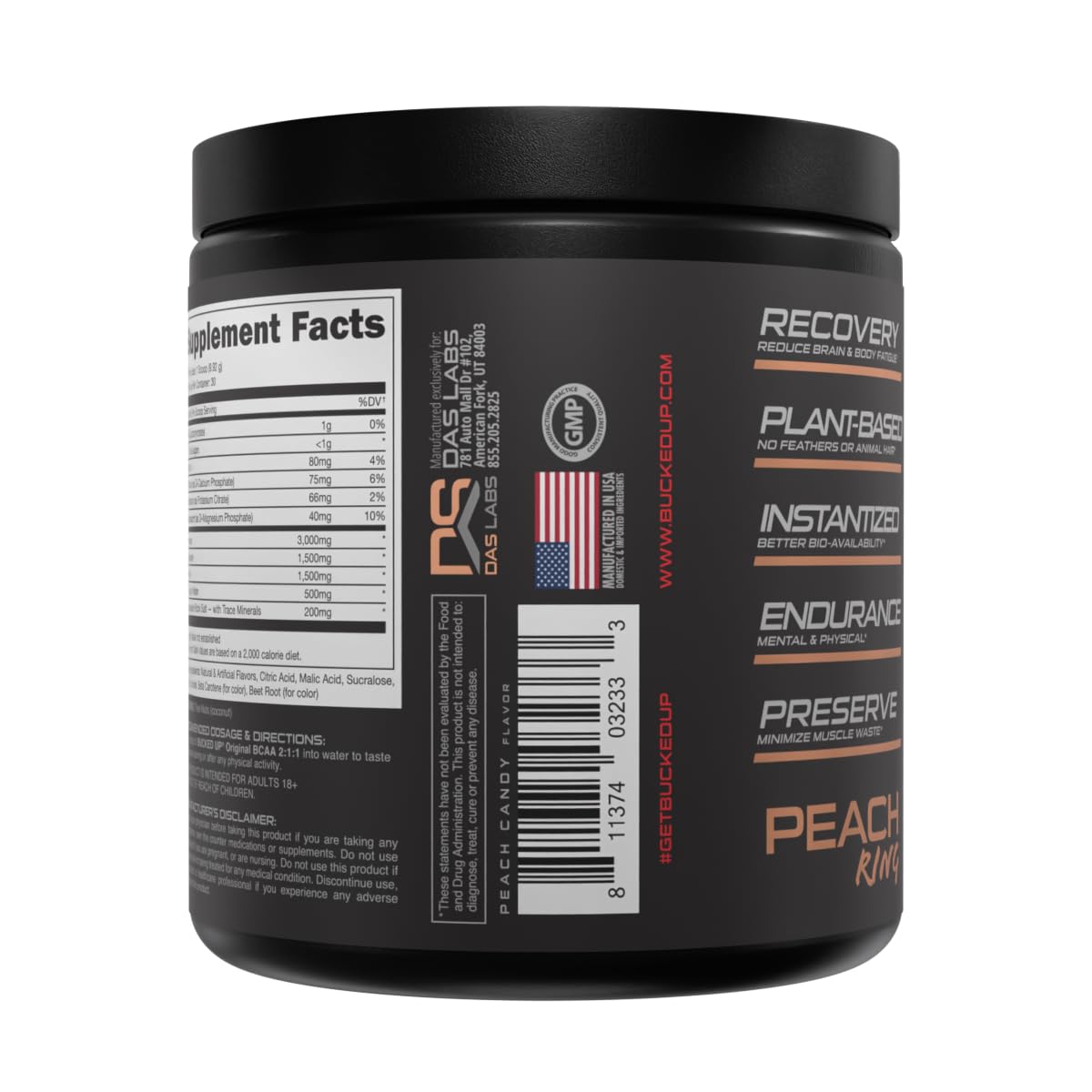 Measuring scoop of Bucked Up BCAA emphasizing accurate dosing benefit