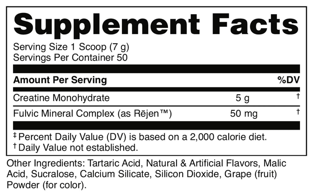 Bucked Up scoop close-up displaying measured 5g serving for consistency
