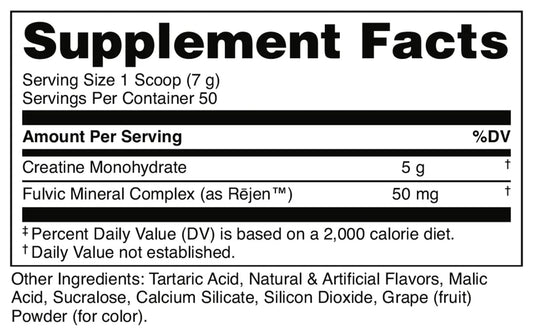 Bucked Up scoop close-up displaying measured 5g serving for consistency