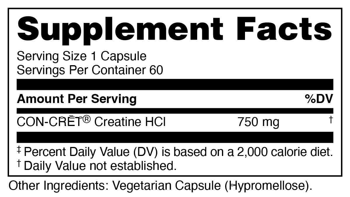 Close-up of Bucked Up Creatine HCl capsules
