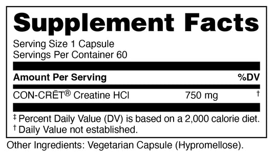 Close-up of Bucked Up Creatine HCl capsules