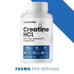 Unflavored Creatine HCl capsules for easy consumption