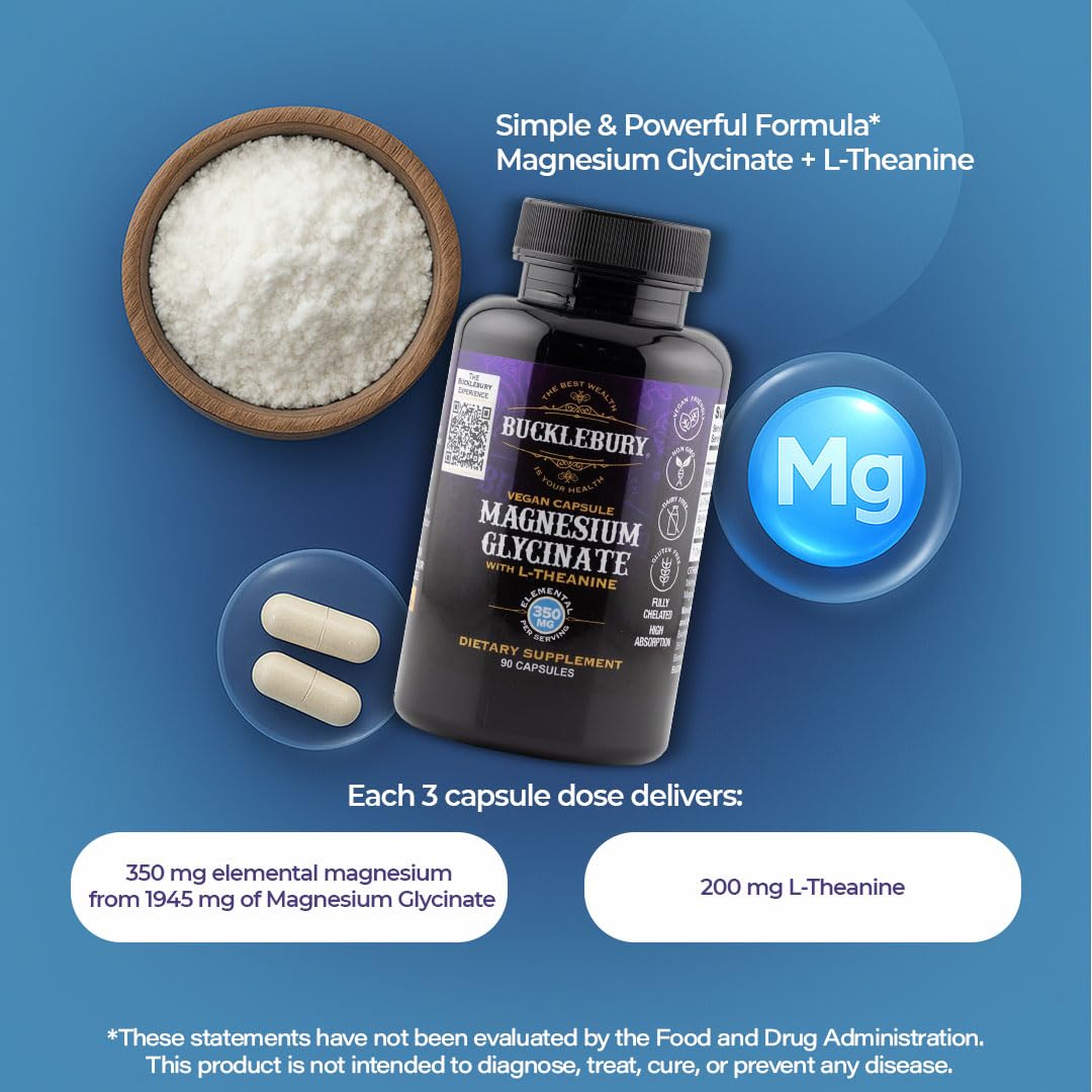 Lifestyle shot highlighting vegan, non-GMO Bucklebury supplement