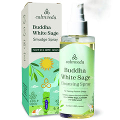 Buddha White Sage Spray bottle for spiritual cleansing and protection