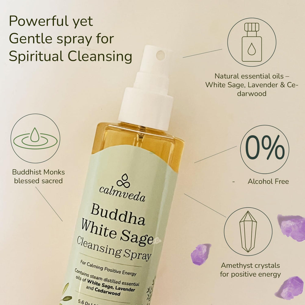 Sage spray bottle with lavender and cedarwood essential oils