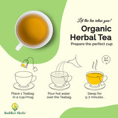 Brewing Buddha's Herbs Echinacea Tea in a mug