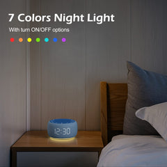 Buffbee bottom colored light image conveys calming multicolor glow