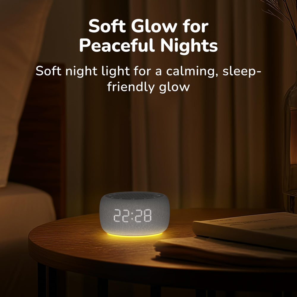 Buffbee sleep timer visual showing auto-off feature for wind-down routines
