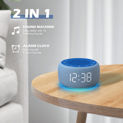 Buffbee sound machine alarm clock display clearly shows time for waking