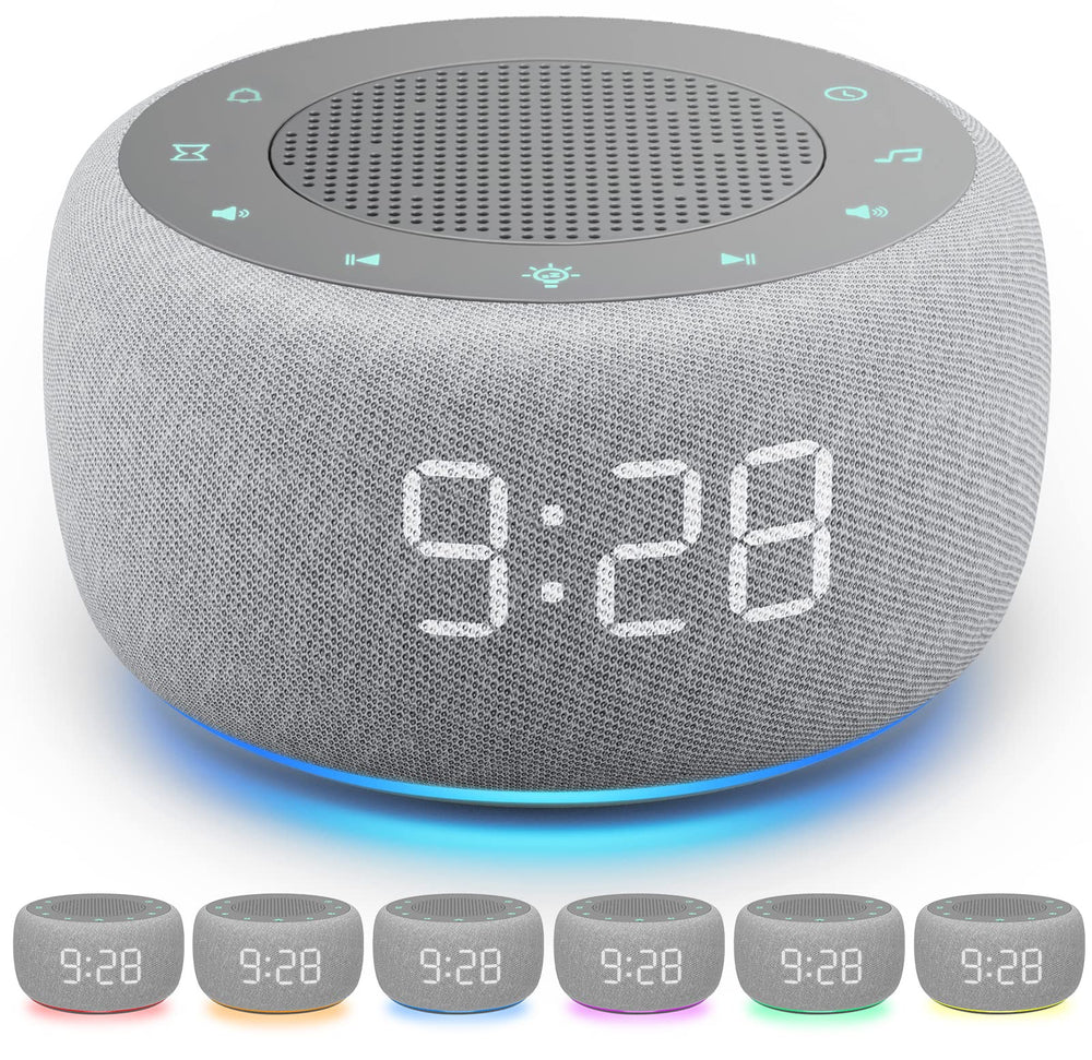 Buffbee sound machine front view with 5W drivers for immersive white noise sleep aid